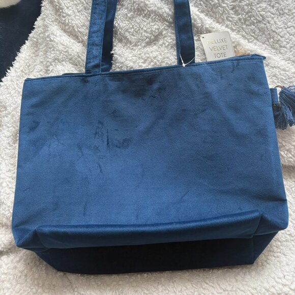 Eccolo Velvet blue bag - Picture 1 of 3